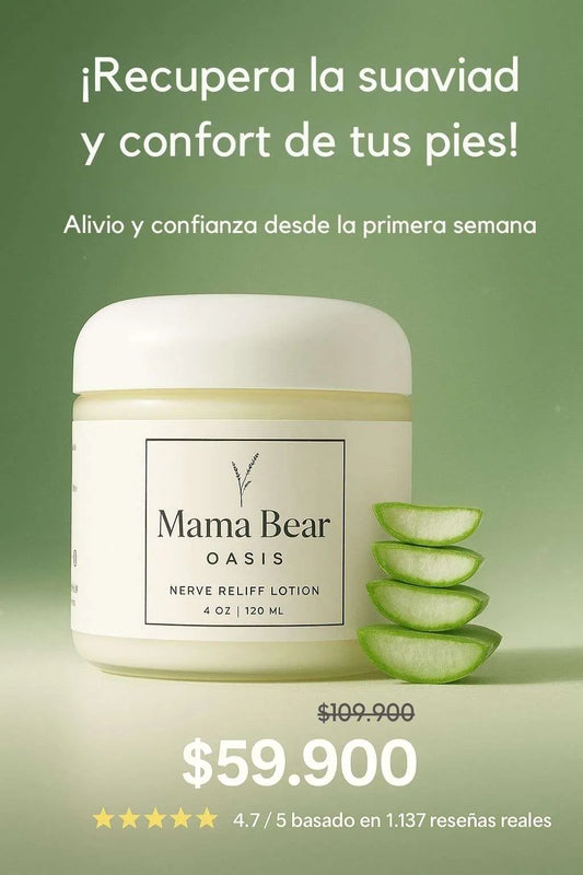 Mama Bear: Alivia, Suaviza e hidrata tus Pies