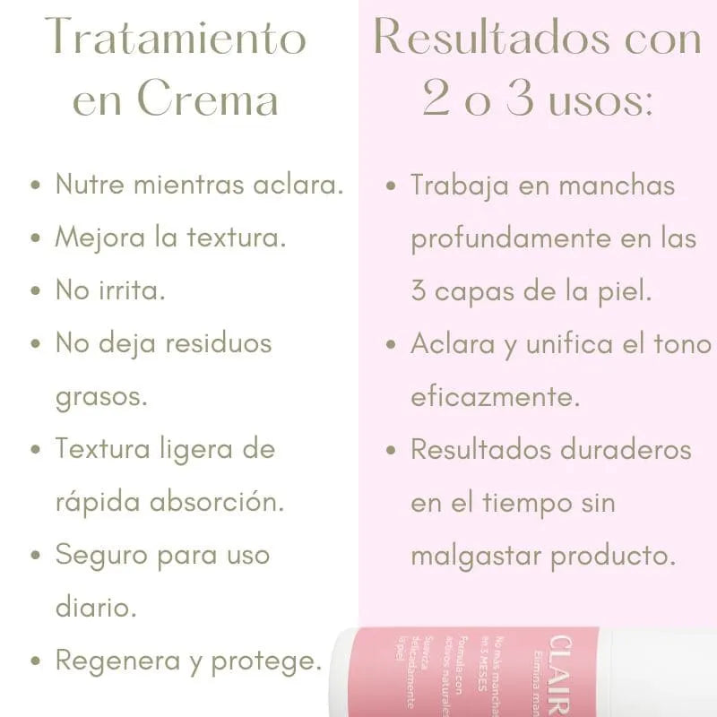 Tratamiento - Desmancha, Suaviza e Hidrata